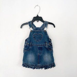 Arizona | Jean Overall Dress With Heart Pocket